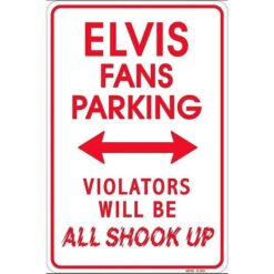 Placa Decorativa Elvis Fans Parking