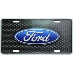 Placa de Matricula Decorativa Emblema Ford Mosaico