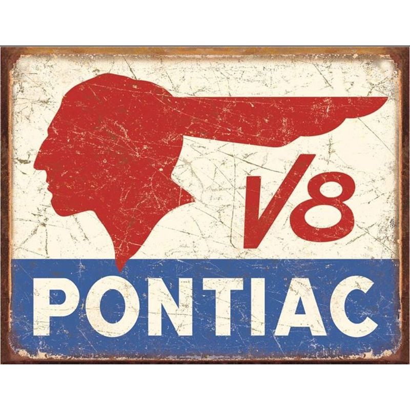 Placa Decorativa Pontiac V8