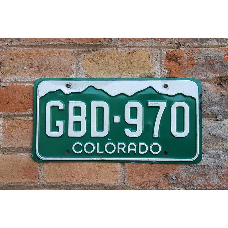 Matrículas Americanas Colorado Año 1968