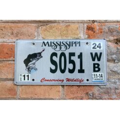 Matrículas Americanas Mississippi Fish