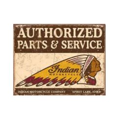 Placa de Metal Decorativa Indian Parts