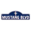 Placa Decorativa Mustang BLVD