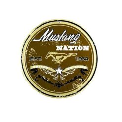 Placa Decorativa Mustang Nation