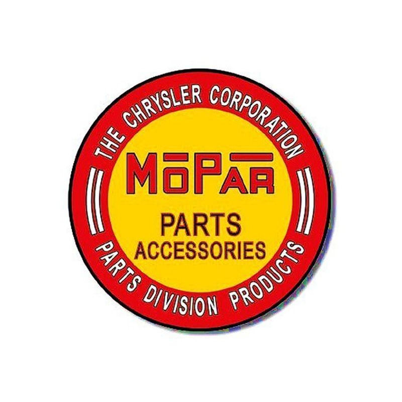 Placa Decorativa Mopar Logo Parts