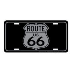 Placa de Matricula Decorativa Route 66