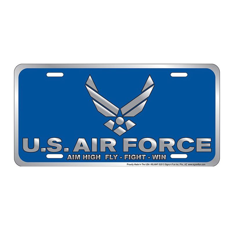 Placa de Matricula Decorativa US Air Force