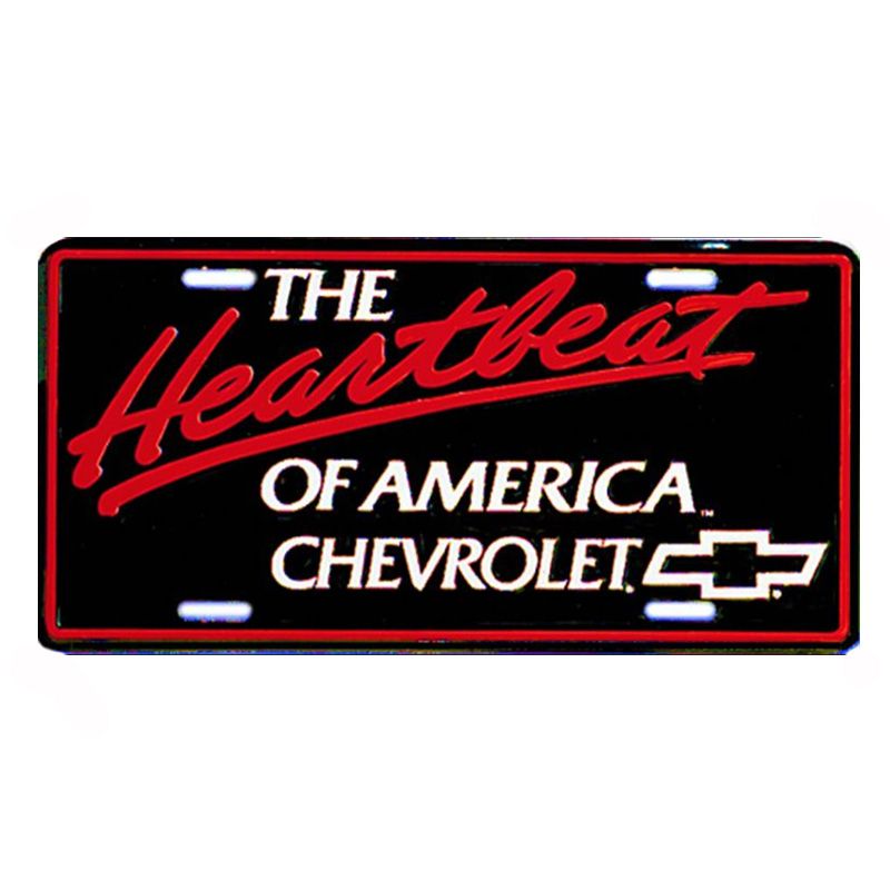 Placa de Matricula Decorativa Chevrolet Heartbeat