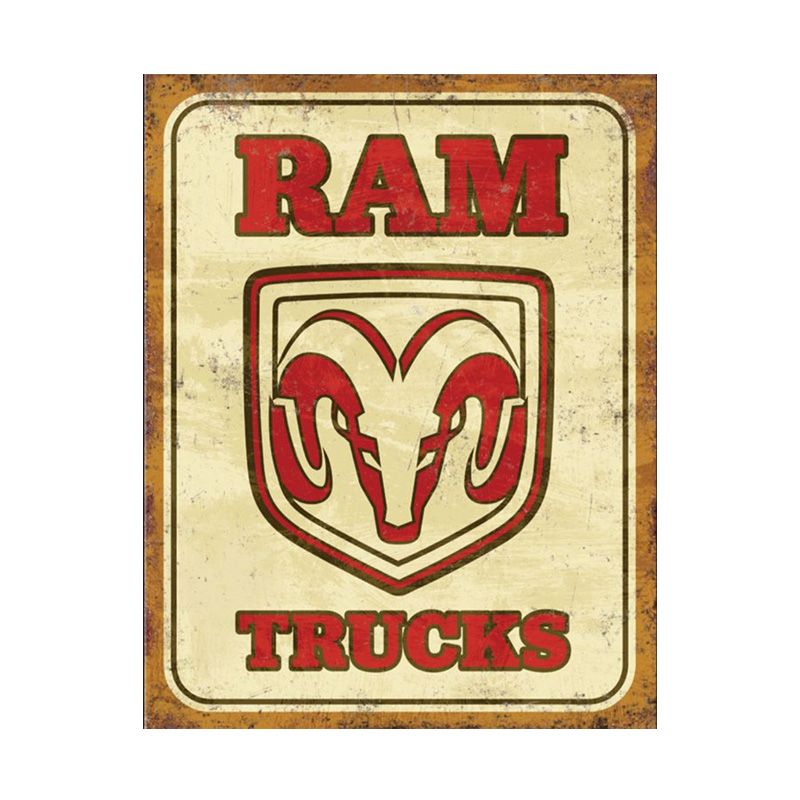 Placa decorativa Ram Trucks
