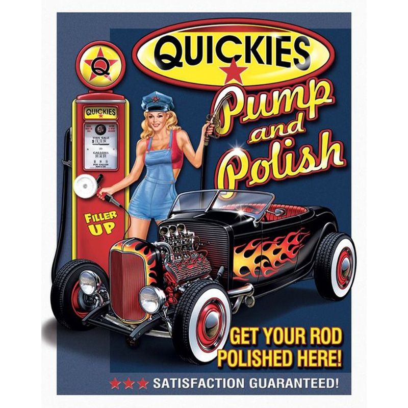 Placa Decorativa Hotrod Quickies