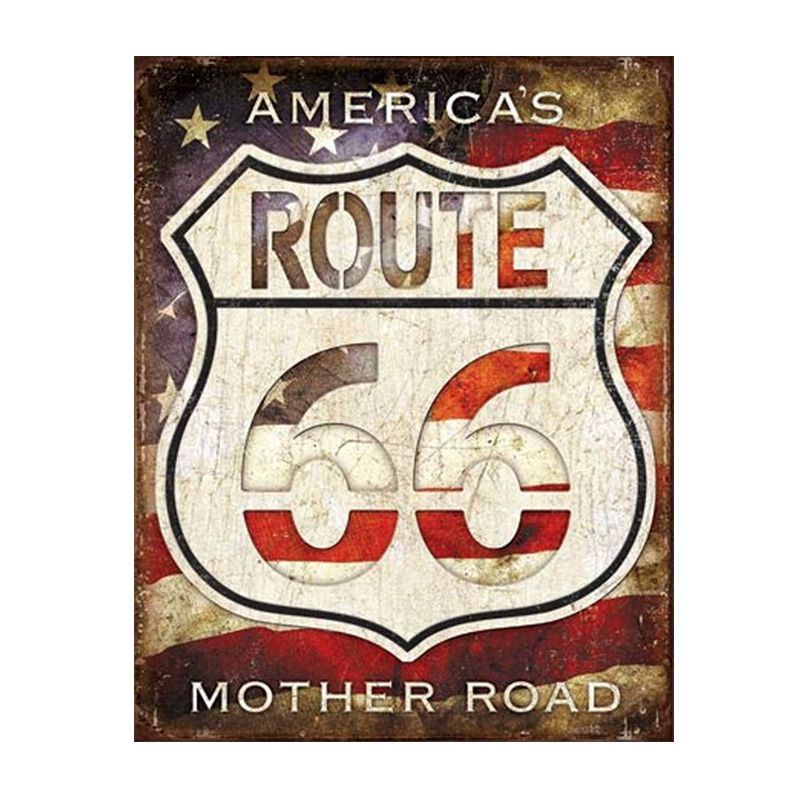Placa decorativa Route 66 America's Mother Road