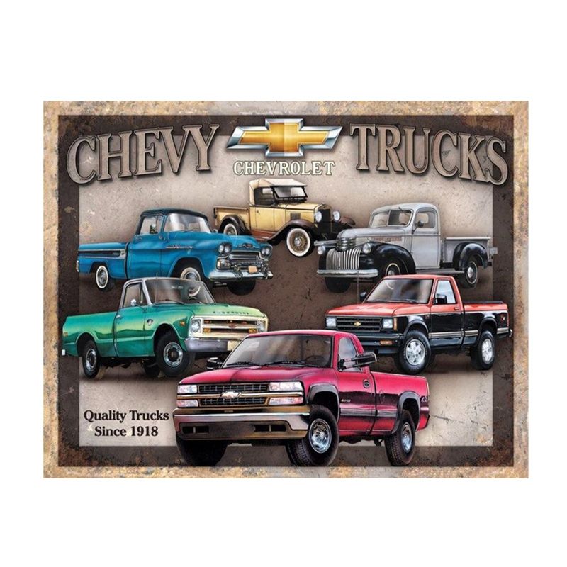 Placa Decorativa Chevrolet Trucks Collection
