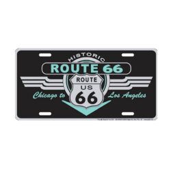 Placa de Matricula Decorativa Route Neon