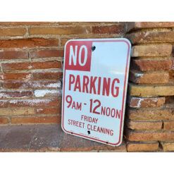 Señal Original de Tráfico Los Ángeles No Parking - Street Cleaning 9am-12pm - Imagen 3