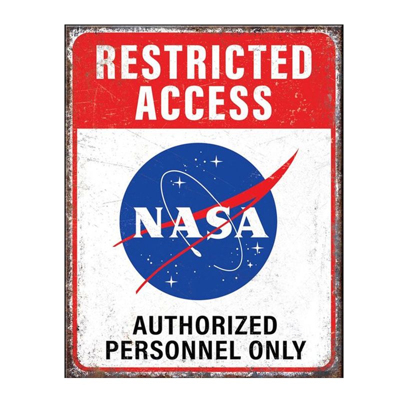 Placa Decorativa Nasa Acceso Restringido
