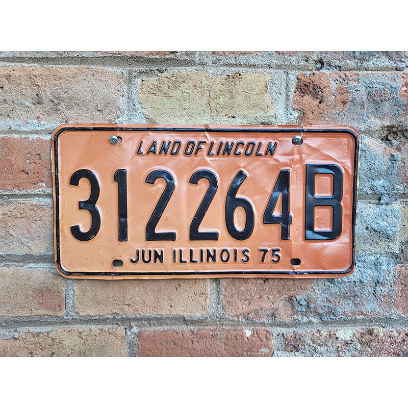 Matrículas Americanas Illinois Año 1975