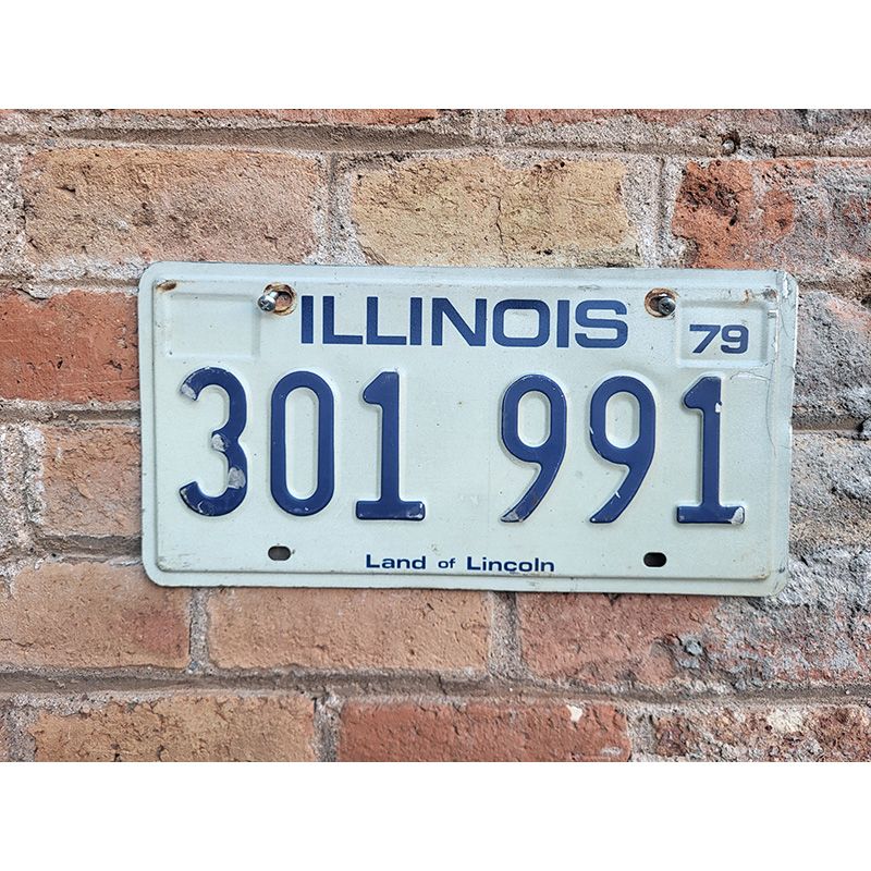 Matrículas Americanas Illinois Año 1979