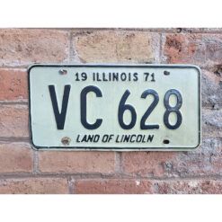 Matrículas Americanas Illinois Año 1971