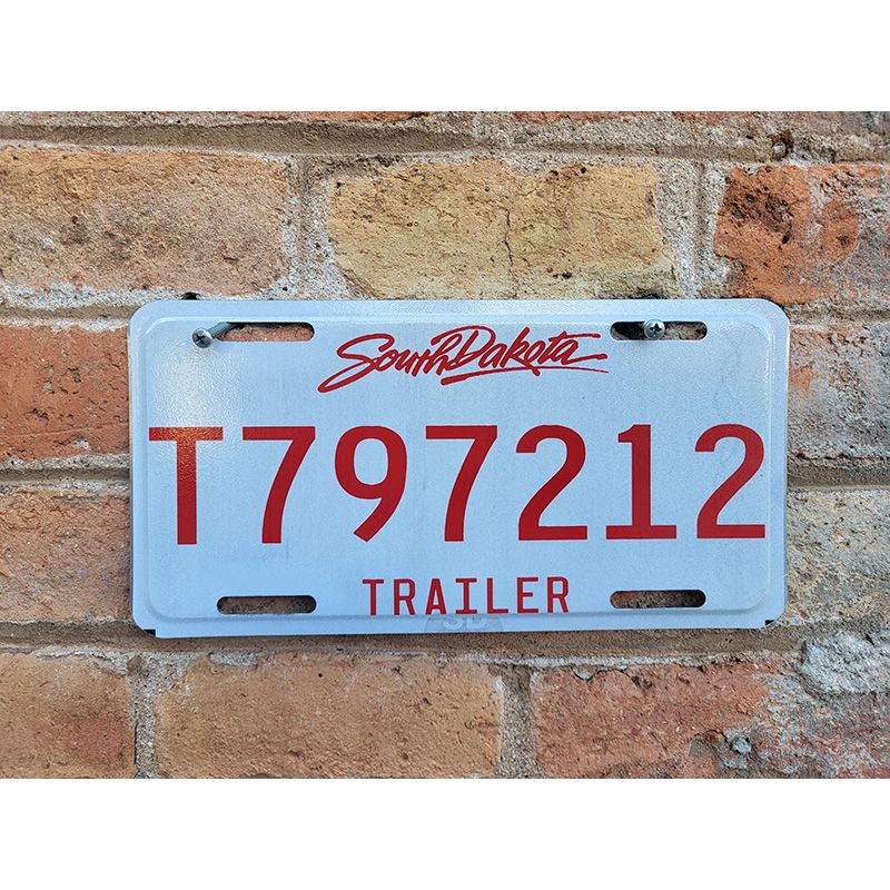 Matrículas Americanas South Dakota Trailer