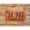 Matrículas Americanas Illinois Año 1948